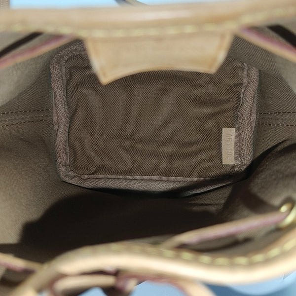 NÉONOÉ Nano Monogram Coated Canvas Brown