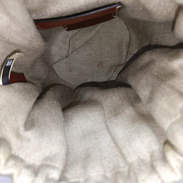 Special Material Shoulder Bag Brown
