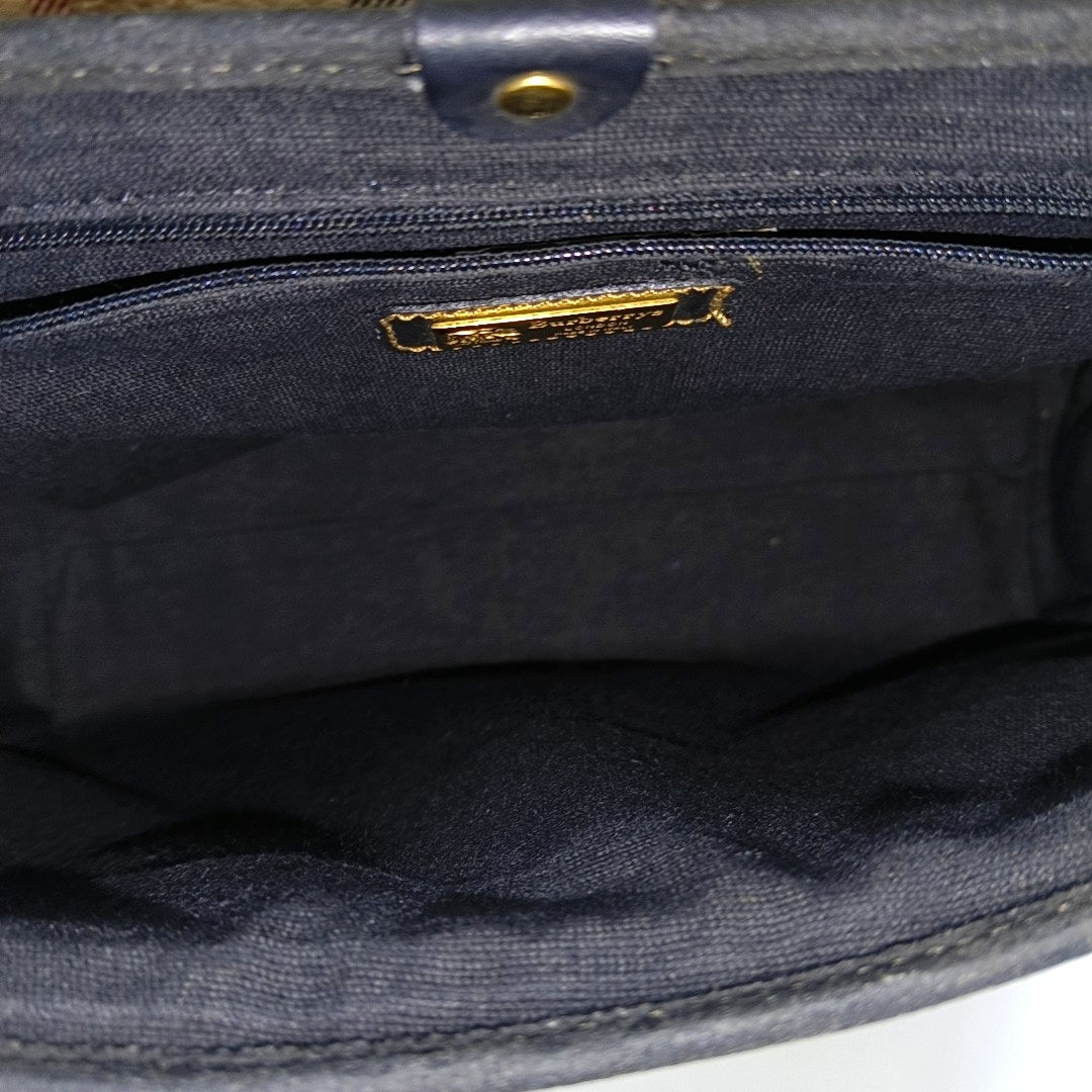 Coated Canvas Top Handle Bag Beige