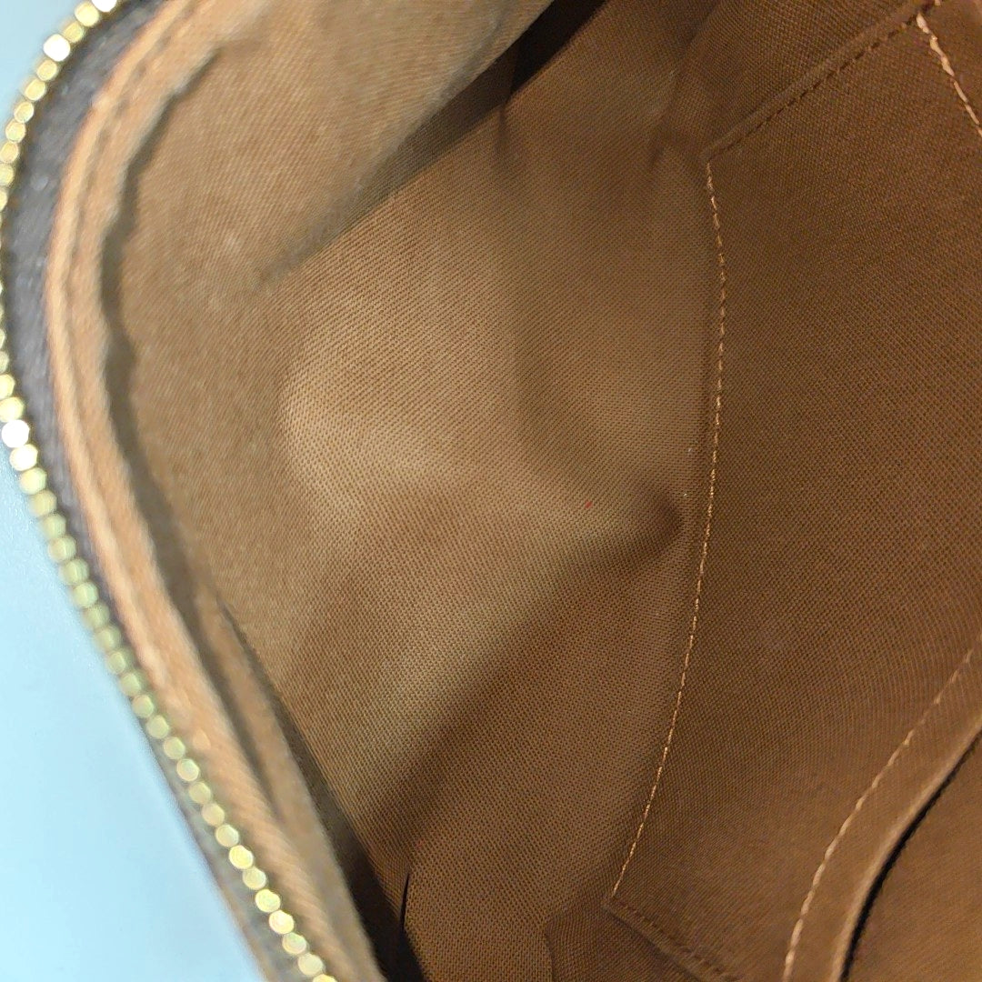 ACCESSOIRES GM Monogram Coated Canvas Brown