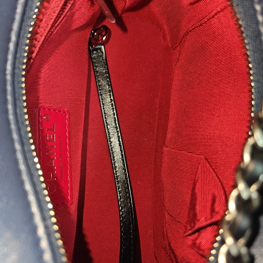 GABRIELLE Small Quilted Calfskin Blue
