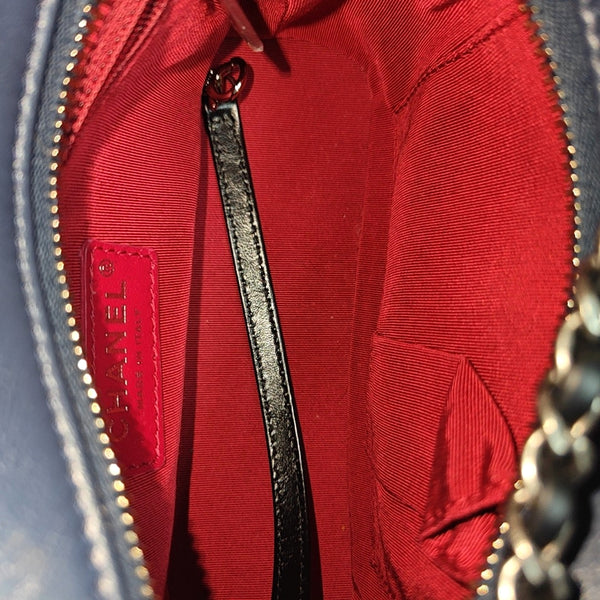 GABRIELLE Small Quilted Calfskin Blue