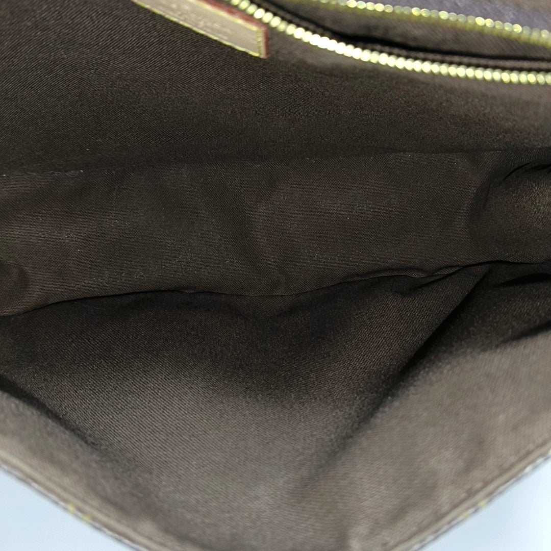 MENILMONTANT PM Monogram Coated Canvas Brown