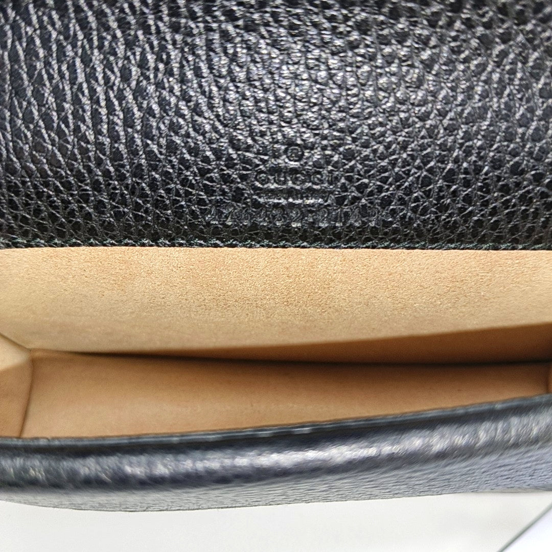 Authenticated pre-owned  Dionysus Super Mini Calfskin Black - Shoulder Bag at Looply
