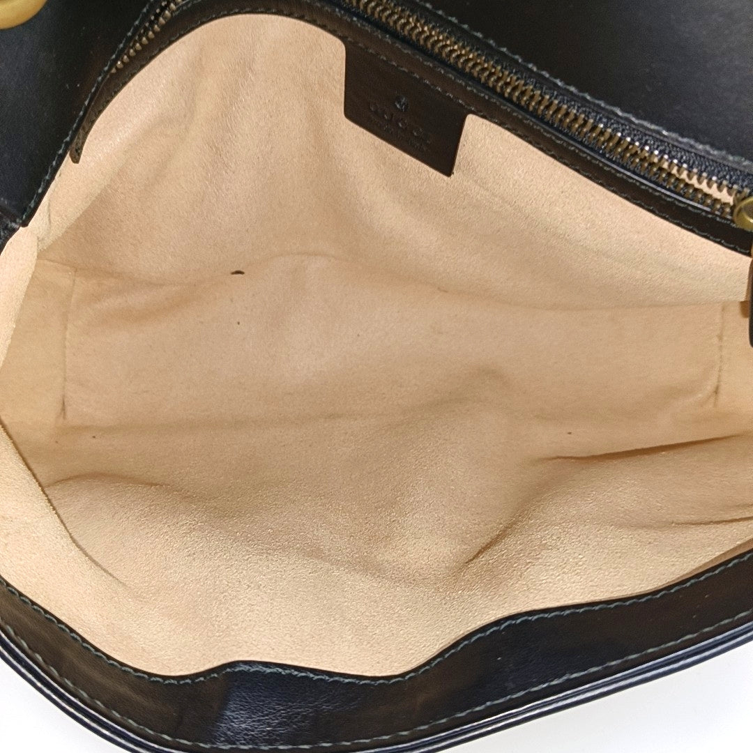 GG Marmont Small Quilted Calfskin Black