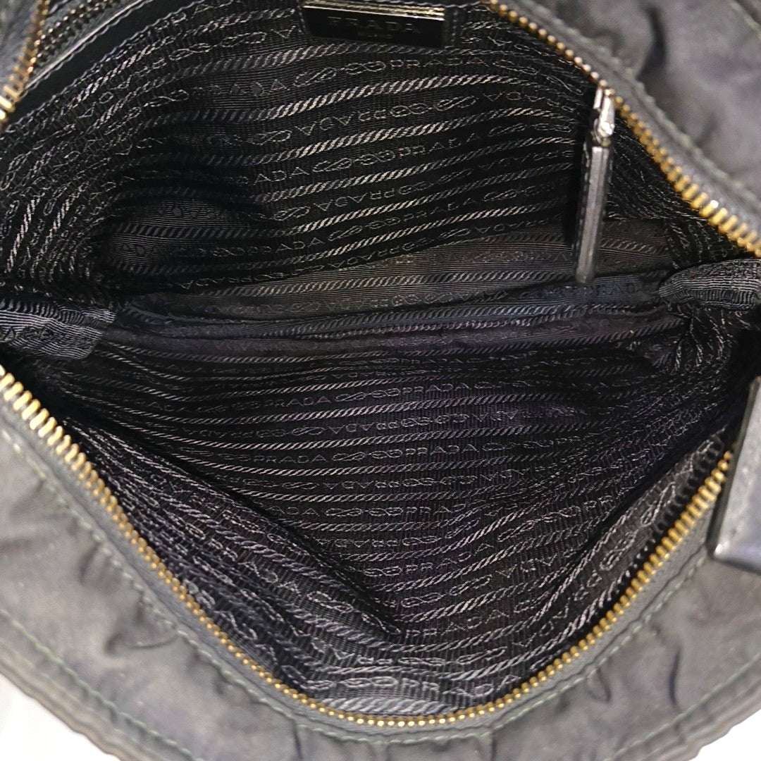 Nylon Shoulder Bag Black