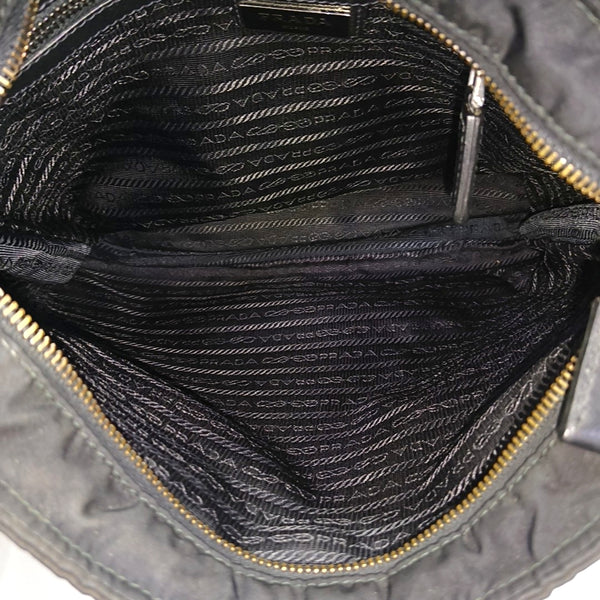 Nylon Shoulder Bag Black