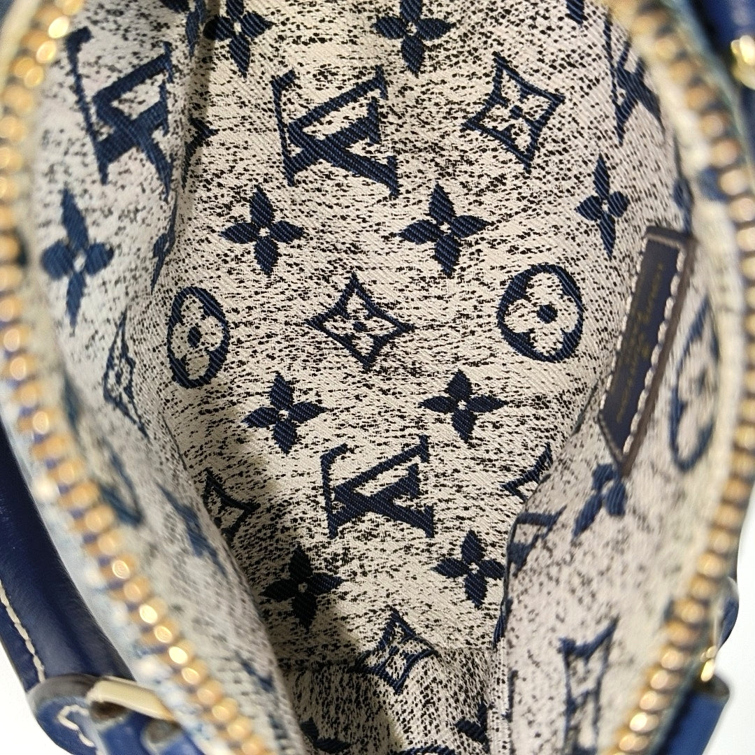 SPEEDY Nano Monogram Denim Blue