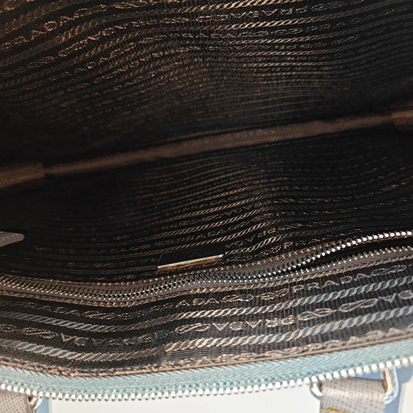 Saffiano Calfskin Crossbody Bag Gray