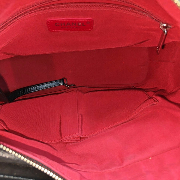 GABRIELLE Large Quilted Calfskin Black