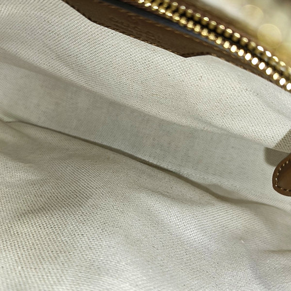 Monogram Coated Canvas Shoulder Bag Black