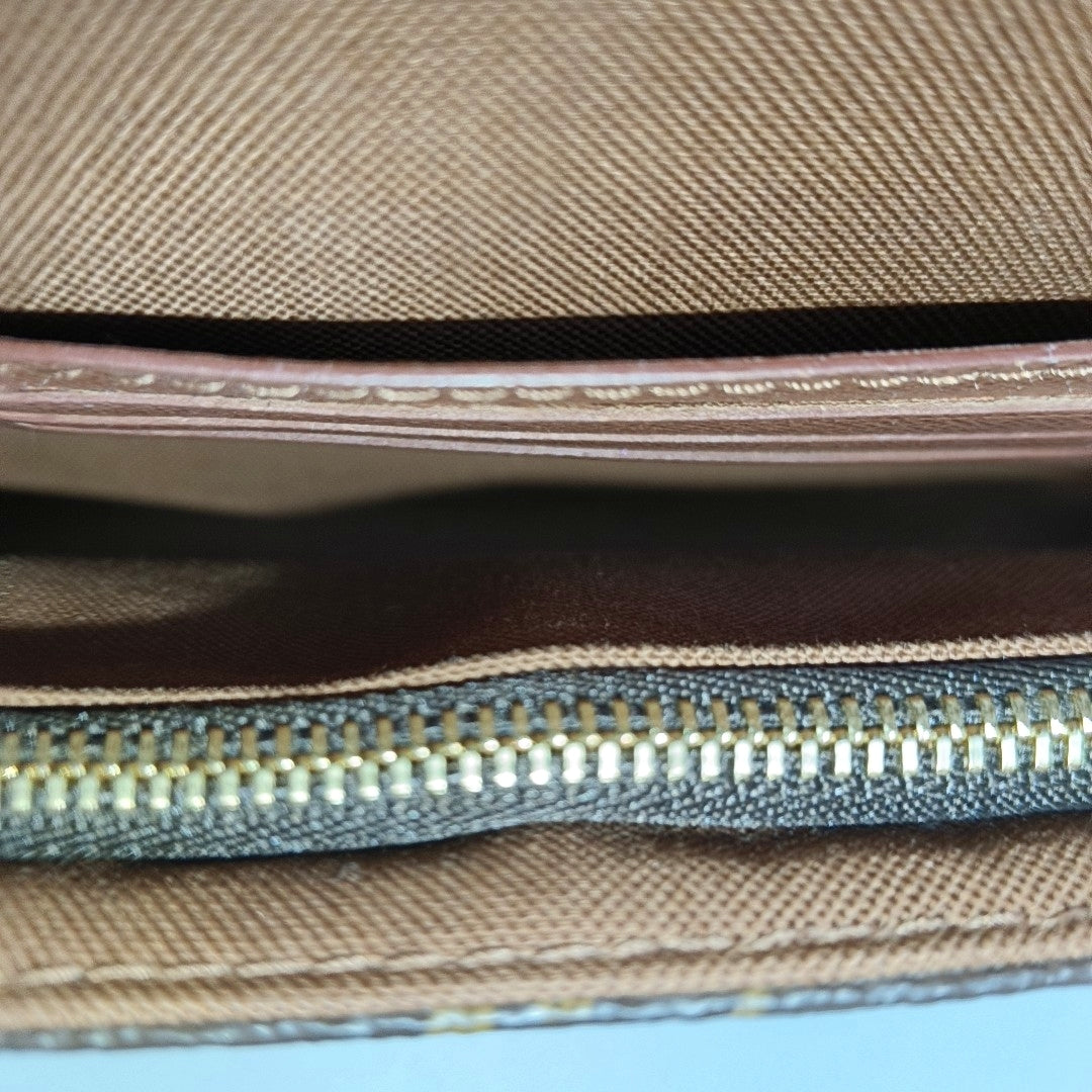 IVY Monogram Coated Canvas Brown