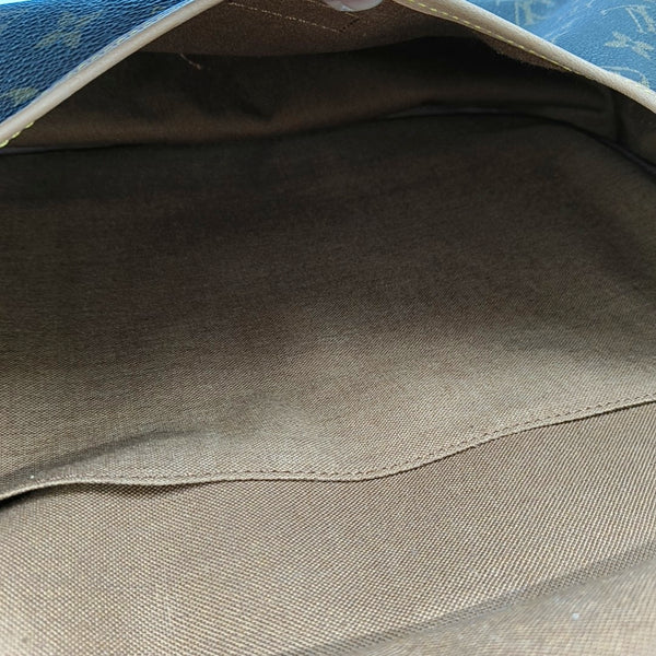 SAUMUR 35 Monogram Coated Canvas Brown
