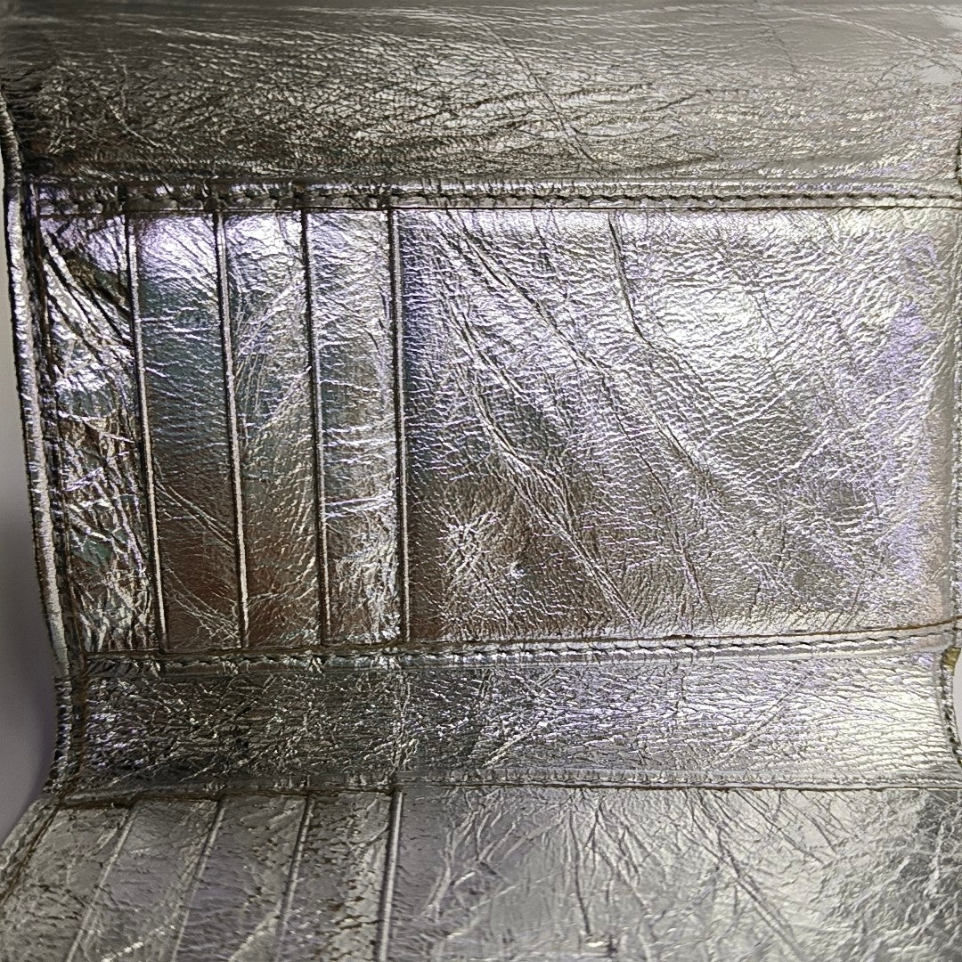 Diorama Calfskin Silver Wallet