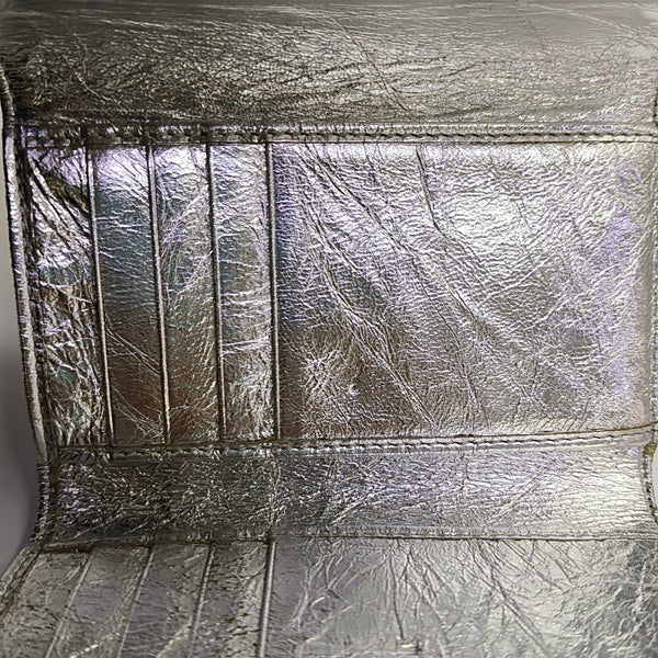 Diorama Calfskin Silver Wallet