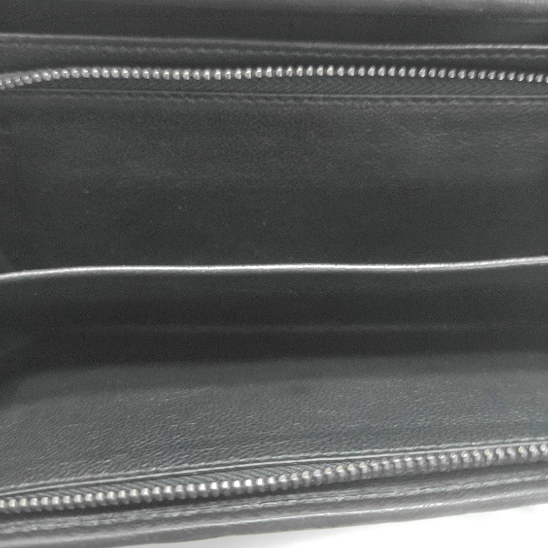 Olimpia Calfskin Black Wallet