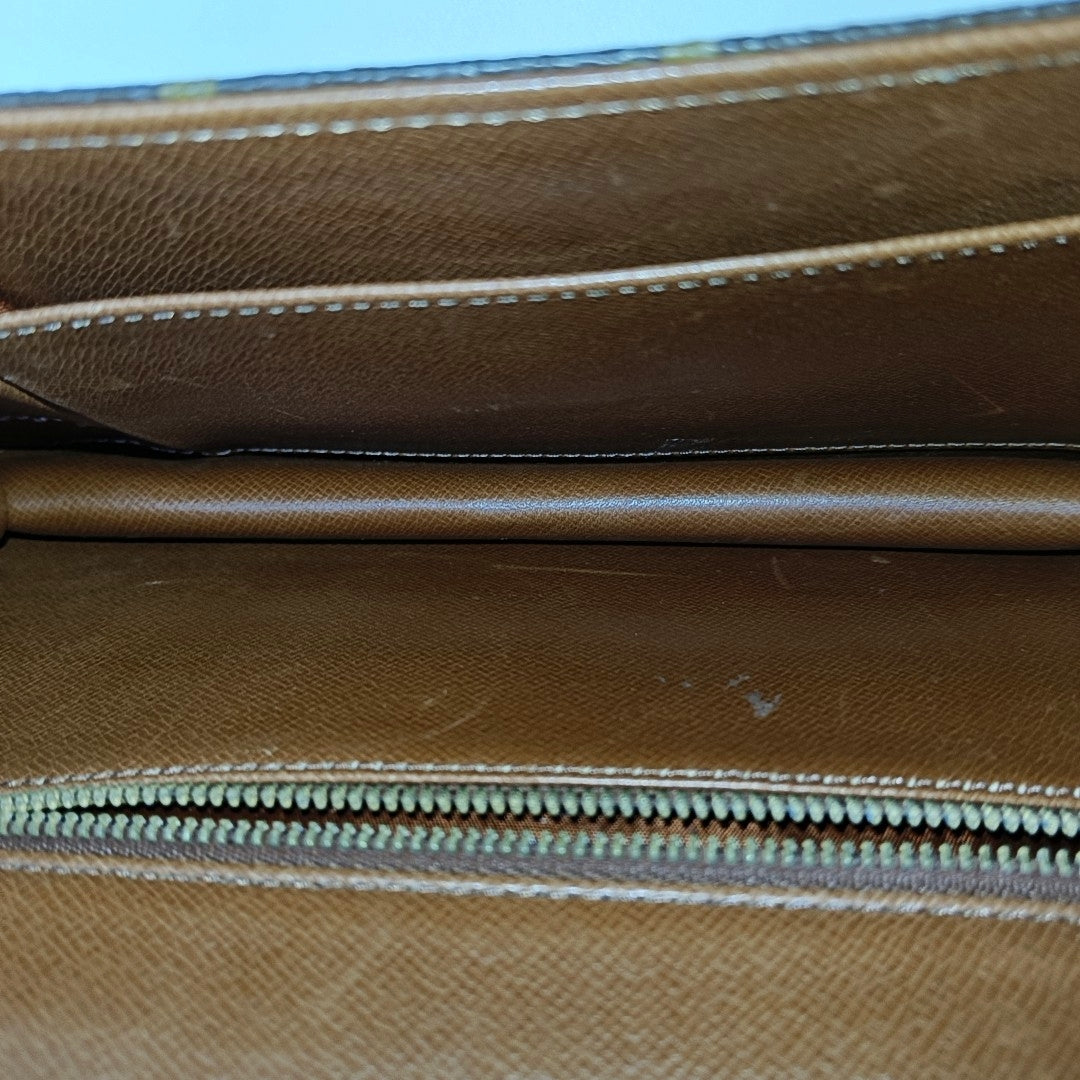 DAME Monogram Coated Canvas Brown