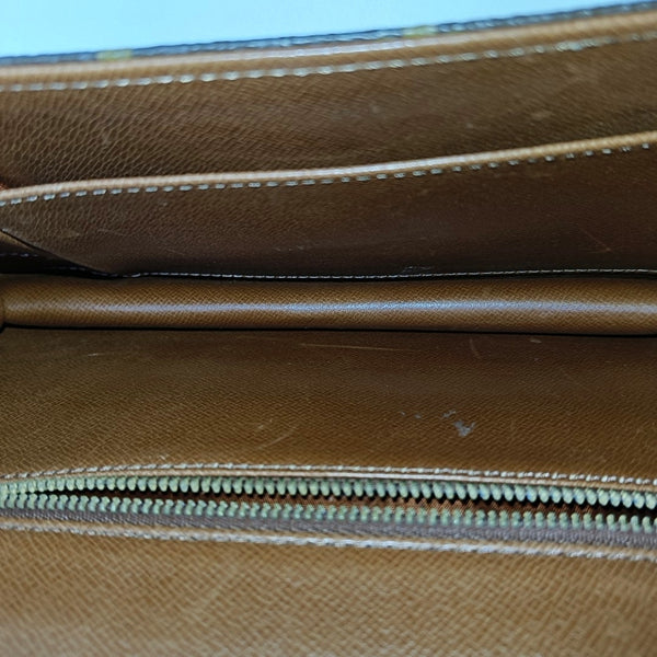 DAME Monogram Coated Canvas Brown