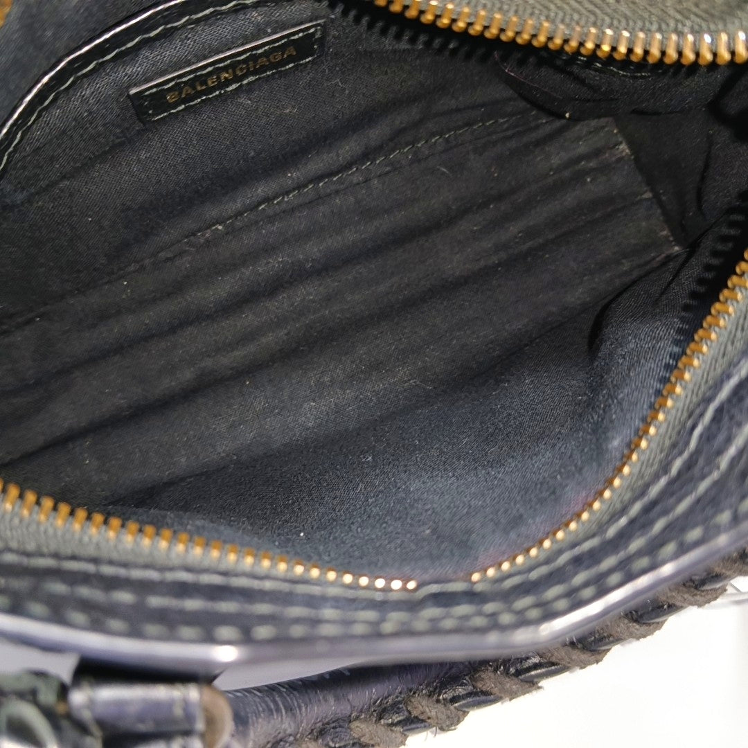 Classic Metallic Edge City Lambskin Black