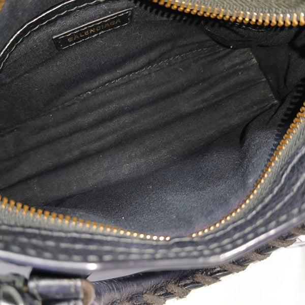 Classic Metallic Edge City Lambskin Black
