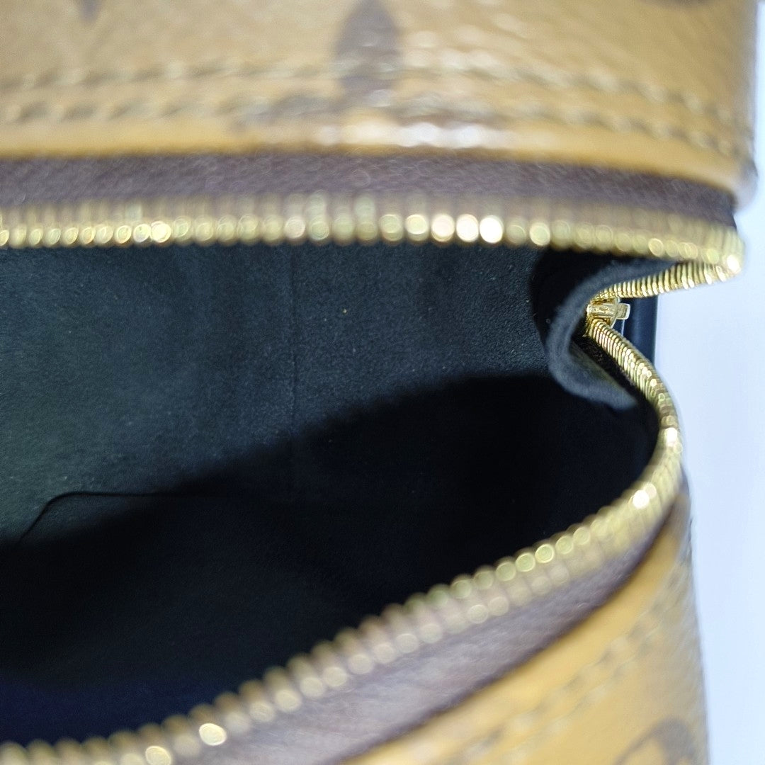 Monogram Coated Canvas Shoulder Bag Brown