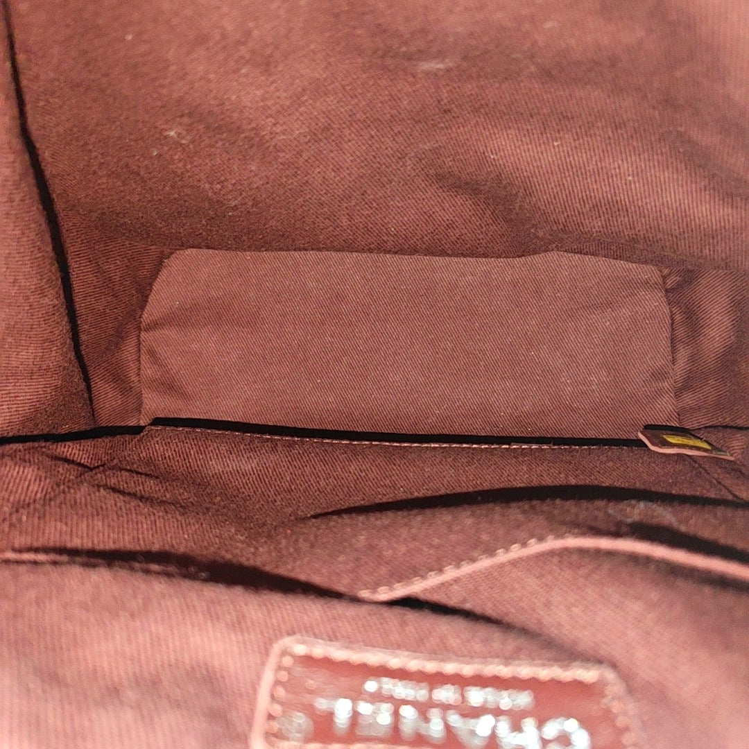 Quilted Sheepskin Backpack Beige