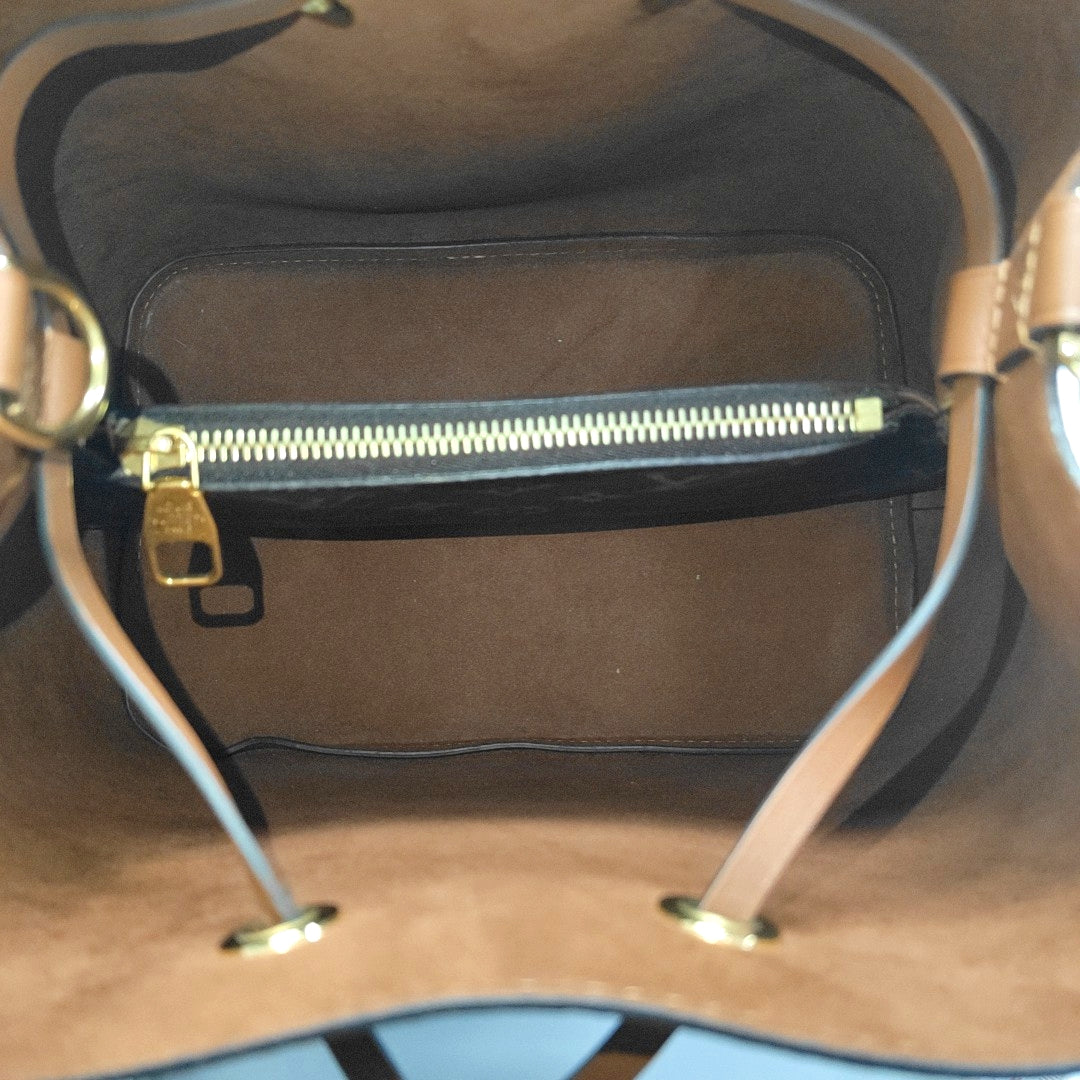 NÉONOÉ MM Monogram Coated Canvas Brown
