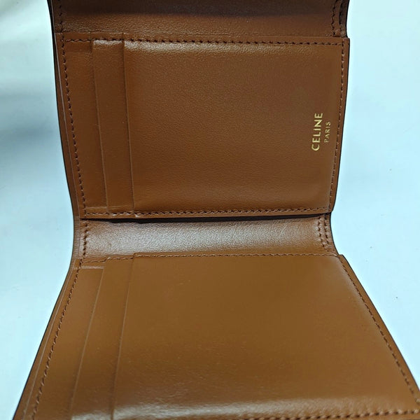 TRIOMPHE Mini Coated Canvas Black Card Holder