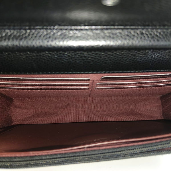 WOC Quilted Grained Calfskin Black