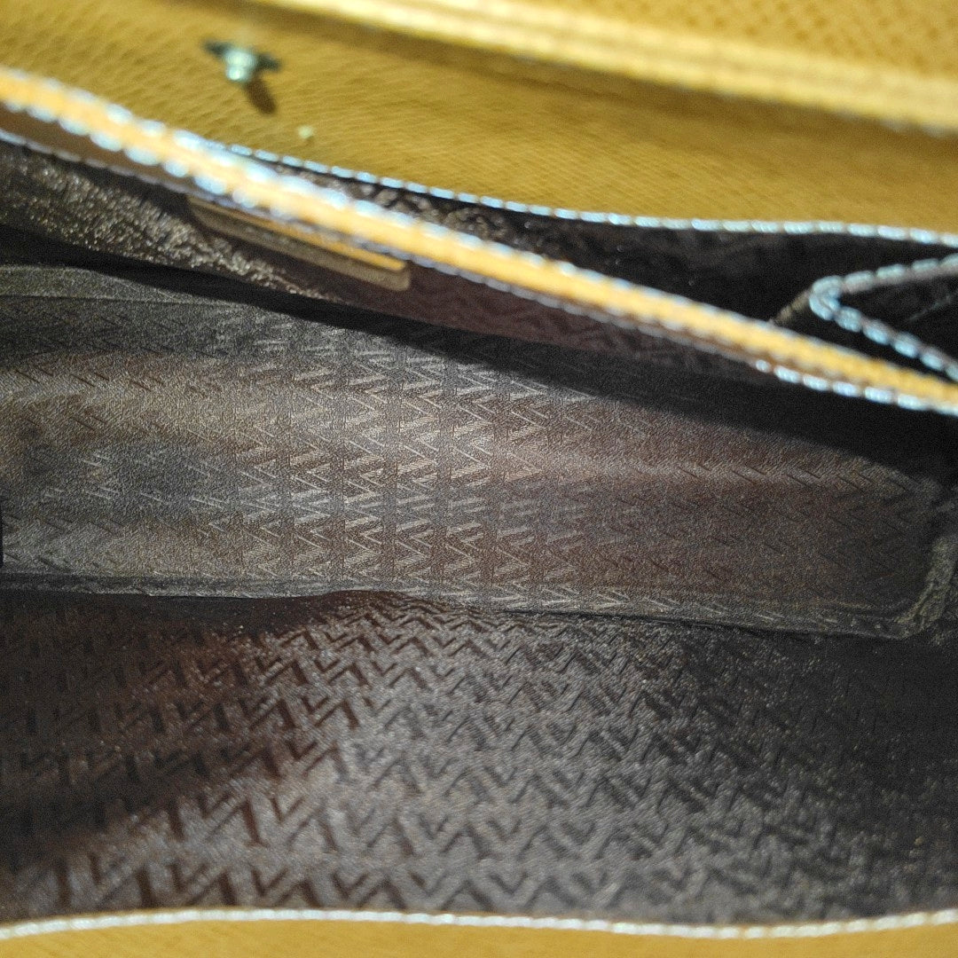 Calfskin Top Handle Bag Brown