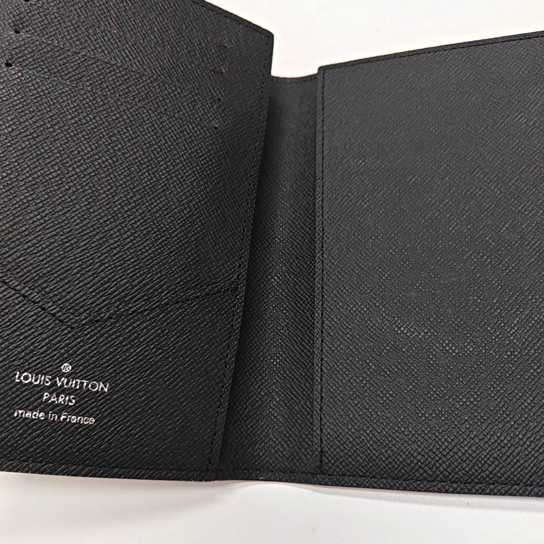 Monogram Coated Canvas Card Holder Gray