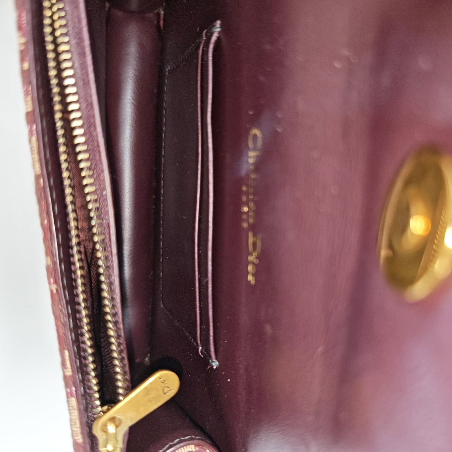 Saddle Mini Oblique Canvas Red