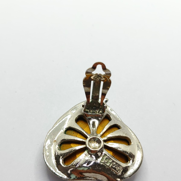 Metal Silver Clip On Earrings