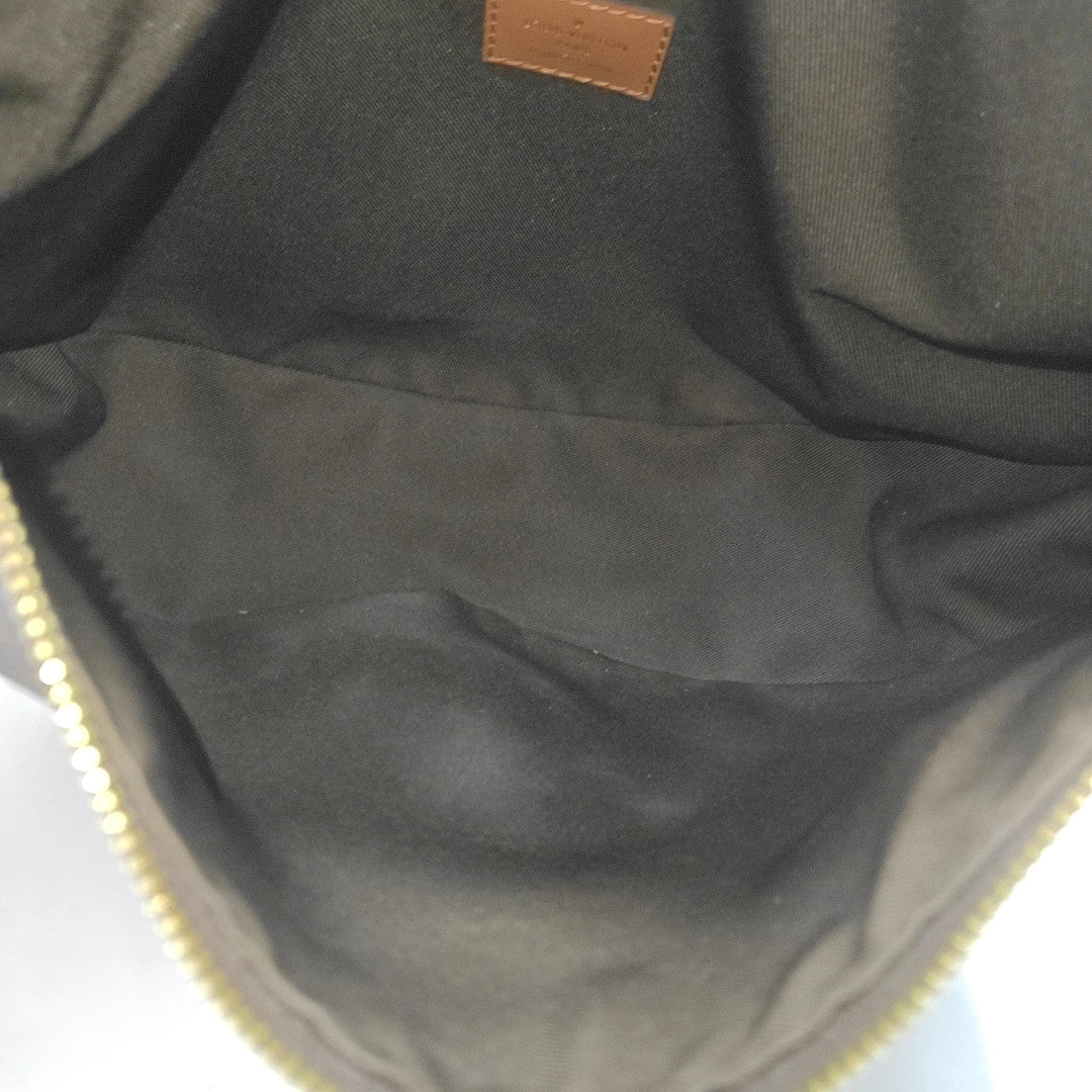 LOOP HOBO Monogram Coated Canvas Brown