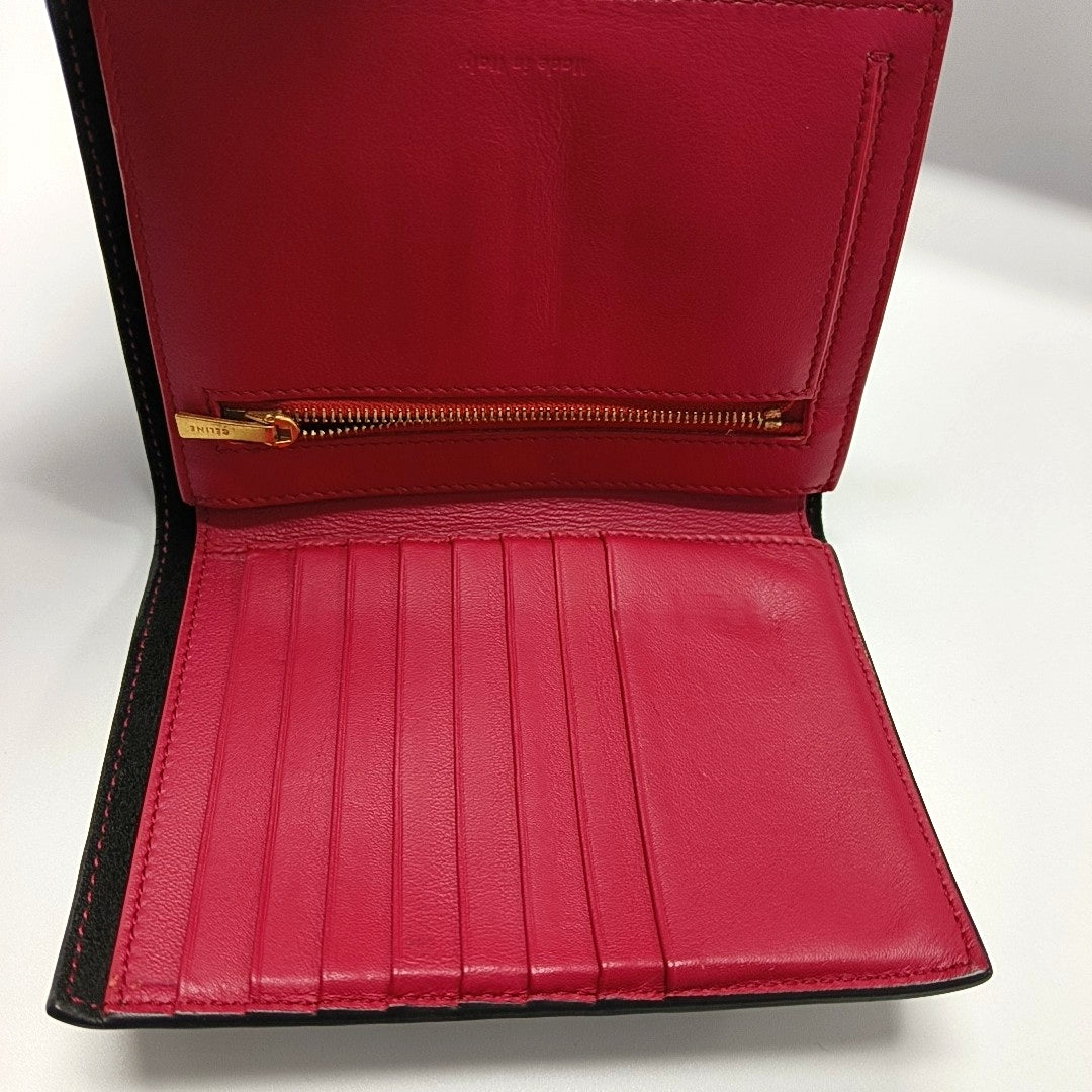 STRAP Calfskin Black Wallet