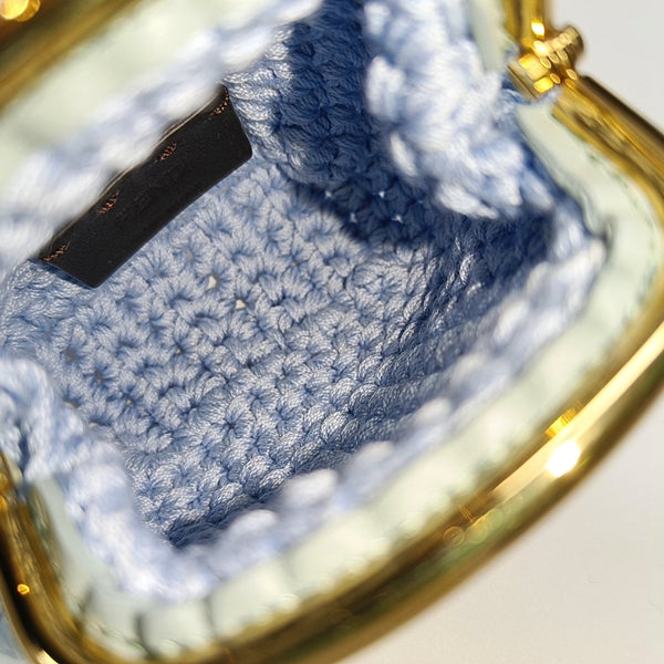 Fabric Clutch Blue