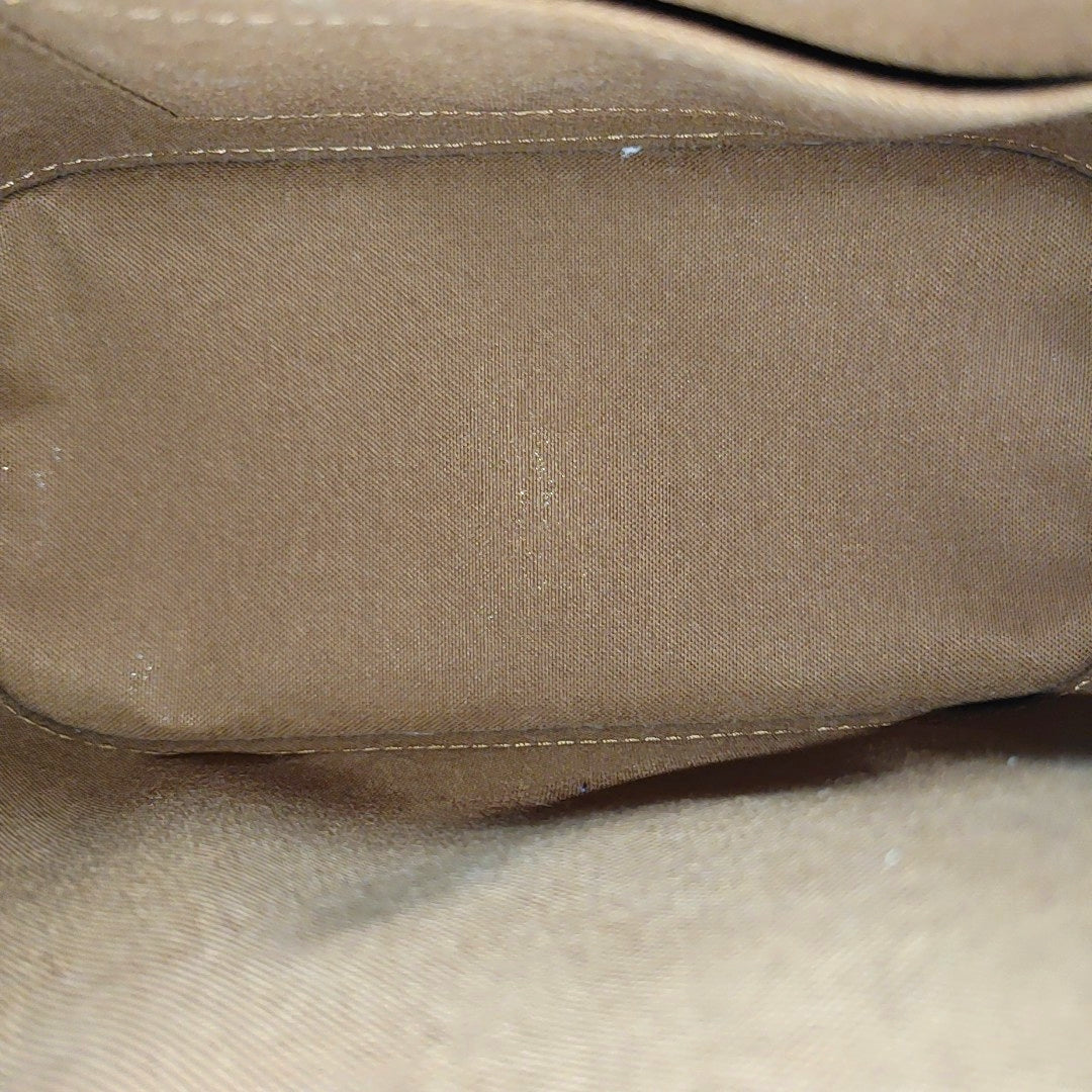 ALMA BB Monogram Coated Canvas Brown