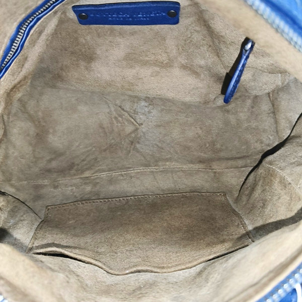 Lambskin Shoulder Bag Blue