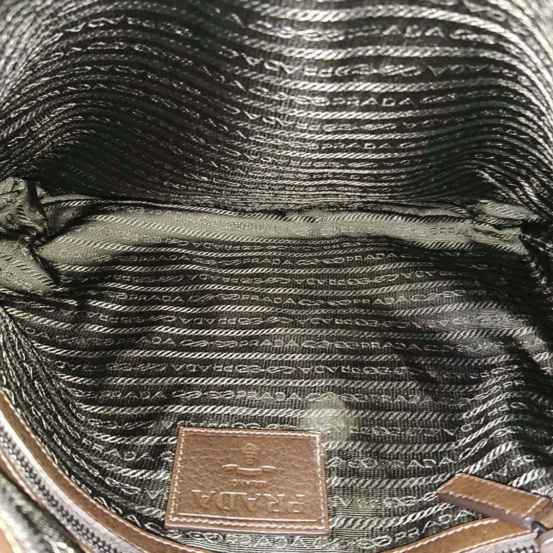Calfskin Shoulder Bag Brown