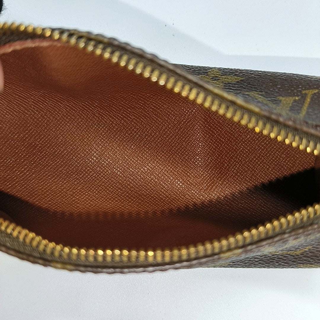 PAPILLON Mini Monogram Coated Canvas Brown