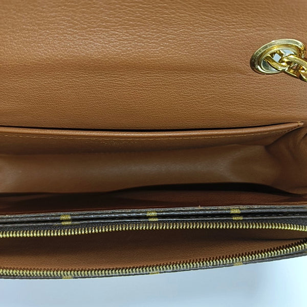 MARCEAU Monogram Coated Canvas Brown