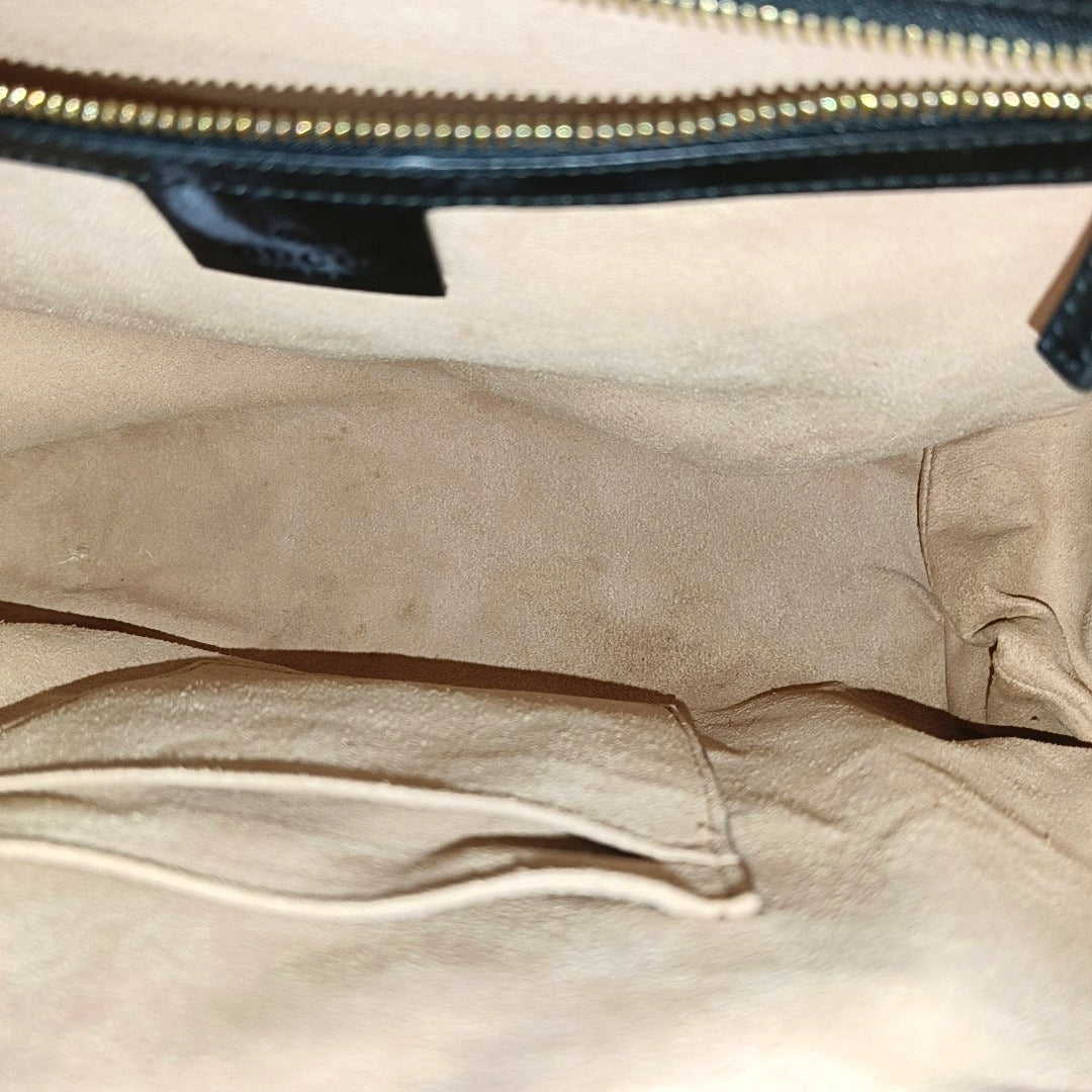 Padlock Medium Monogram Calfskin Black