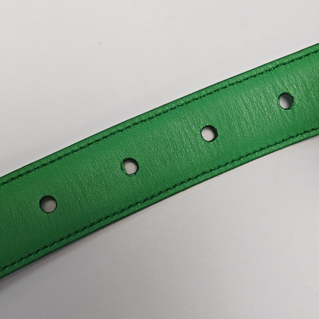 Leather Belt Green