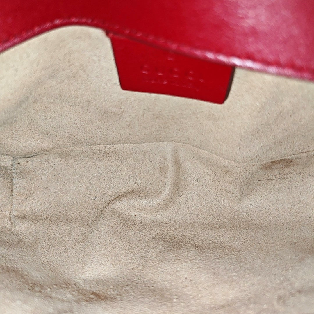 GG Marmont Mini Quilted Calfskin Red