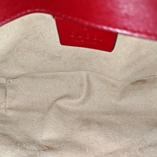 GG Marmont Mini Quilted Calfskin Red