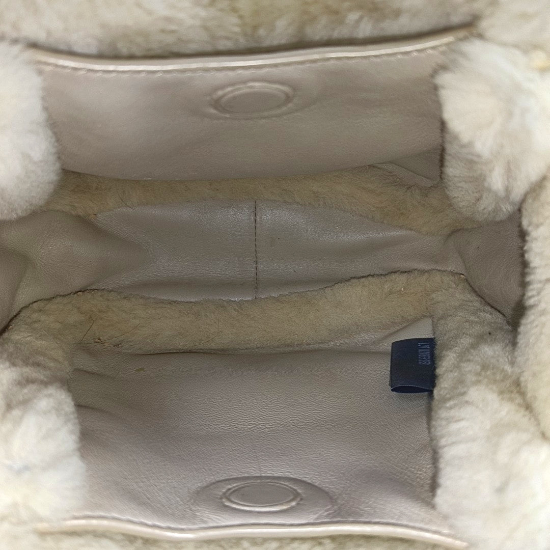 Sheepskin Tote Bag Mini Beige