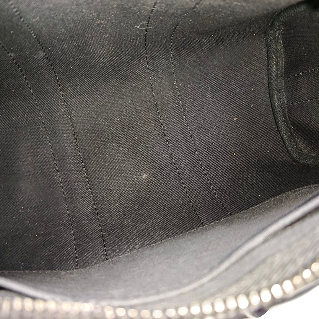 KEEPALL 25 Monogram Coated Canvas Black