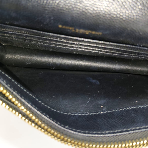 MONOGRAM Chevron Calfskin Black
