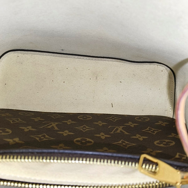 NÉONOÉ MM Monogram Coated Canvas Brown