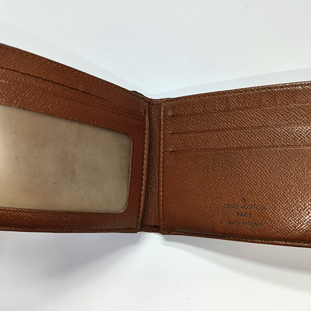 Monogram Coated Canvas Wallet Brown